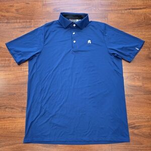 KJUS Men's Polo Shirt Size M Blue Logo